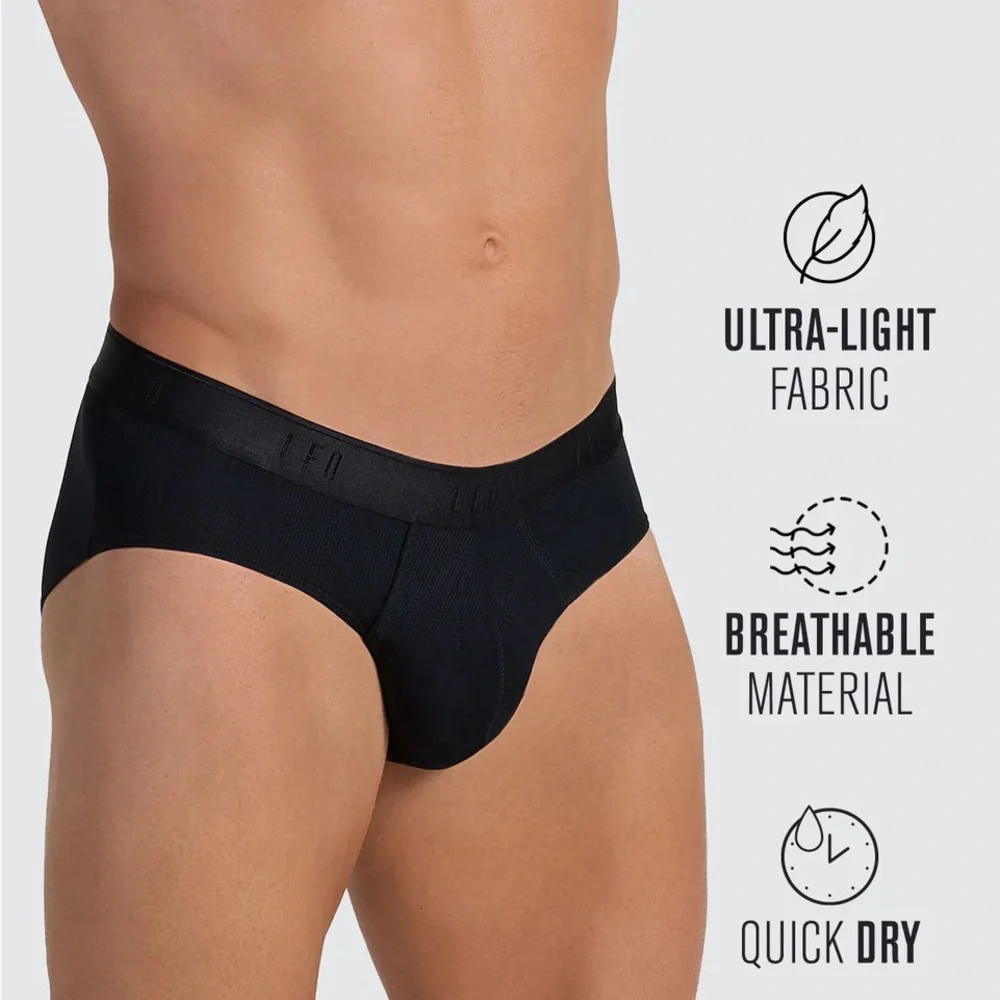 Men's Black Briefs - Picture 4 of 4